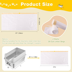 Zuqqony 20-pack liner rolls provide quick replacements for busy households.