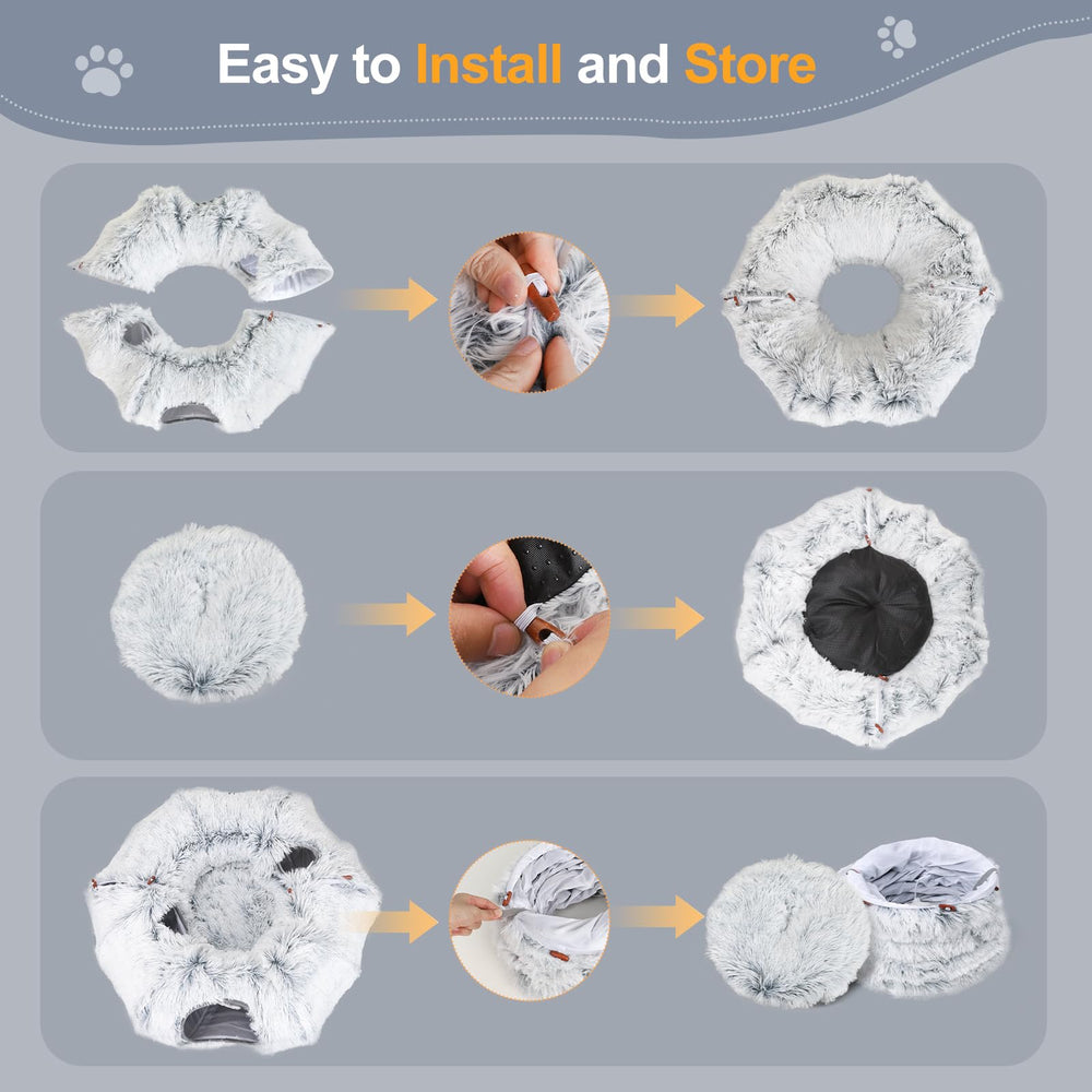 Zuqqony plush fabric interior creates a warm, inviting play space.