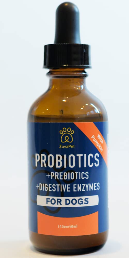 ZuvaPet Dog Gas-Relief Drops, quick support for abdominal discomfort in dogs.
