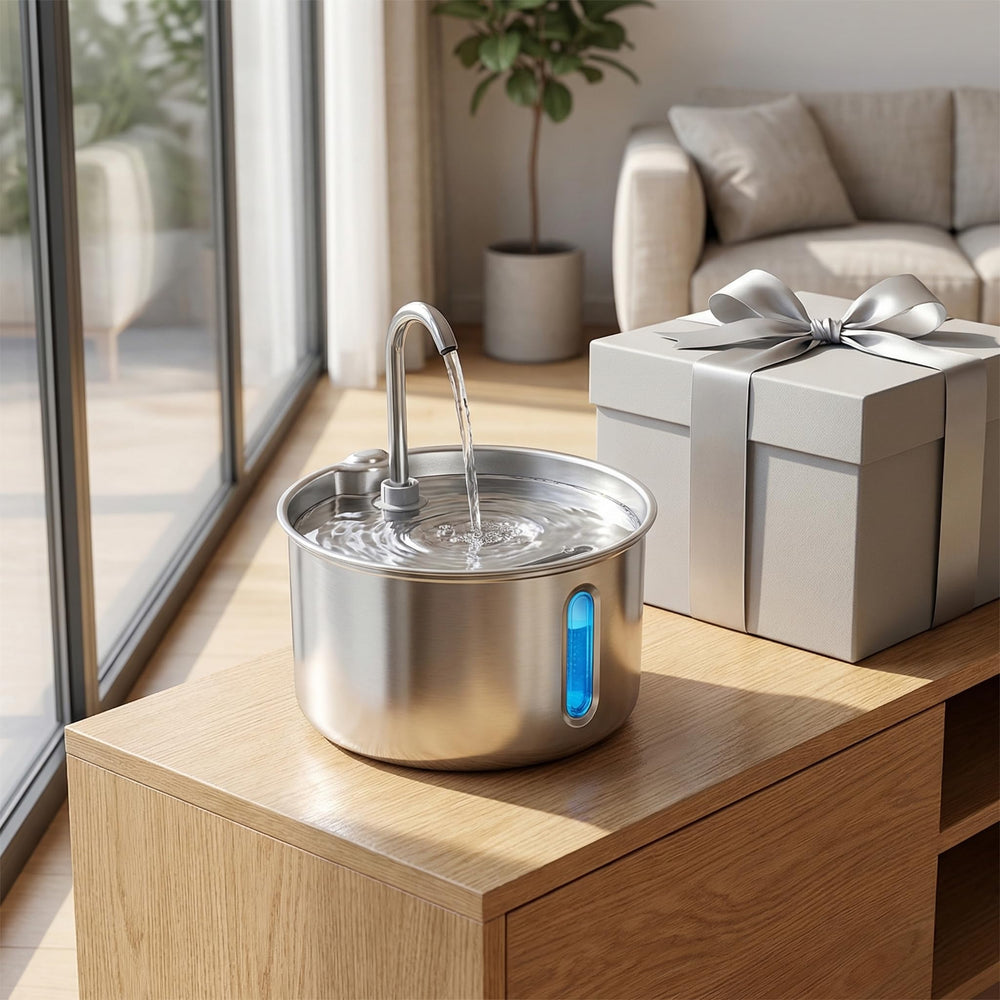 Zvaiv hygienic drinking area designed to minimize odors.