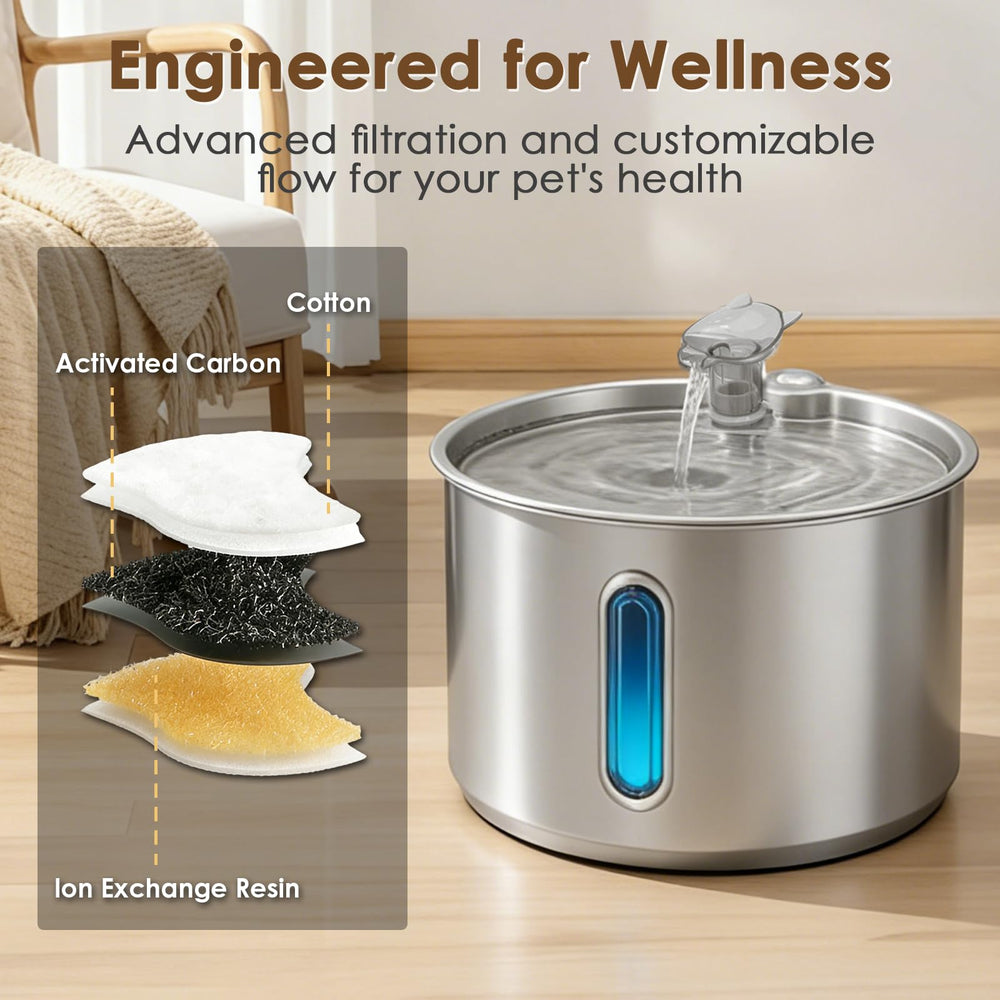 Zvaiv quiet-pump fountain for peaceful indoor use.