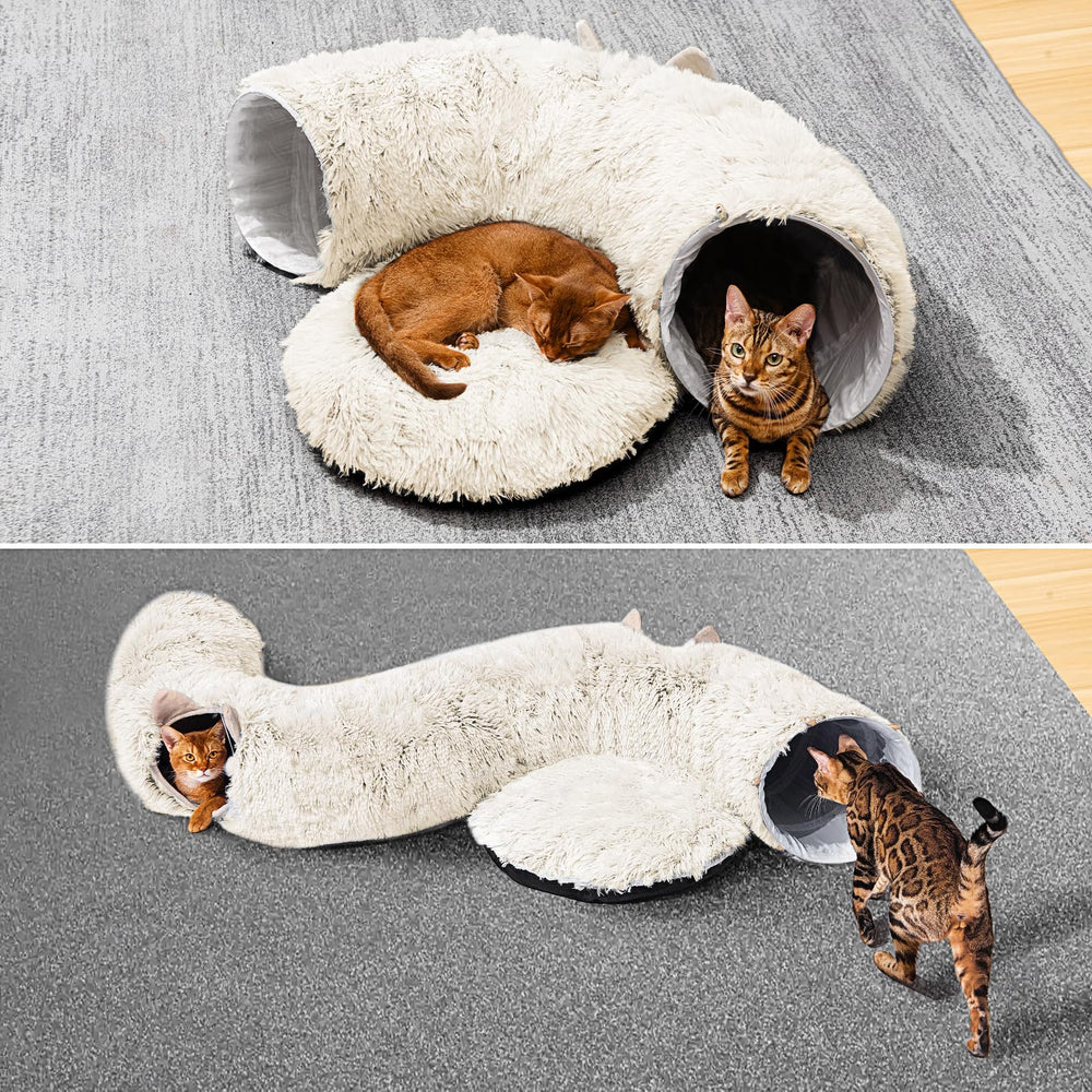 ZVBEK cat bed middle soft plush area is soft for naps