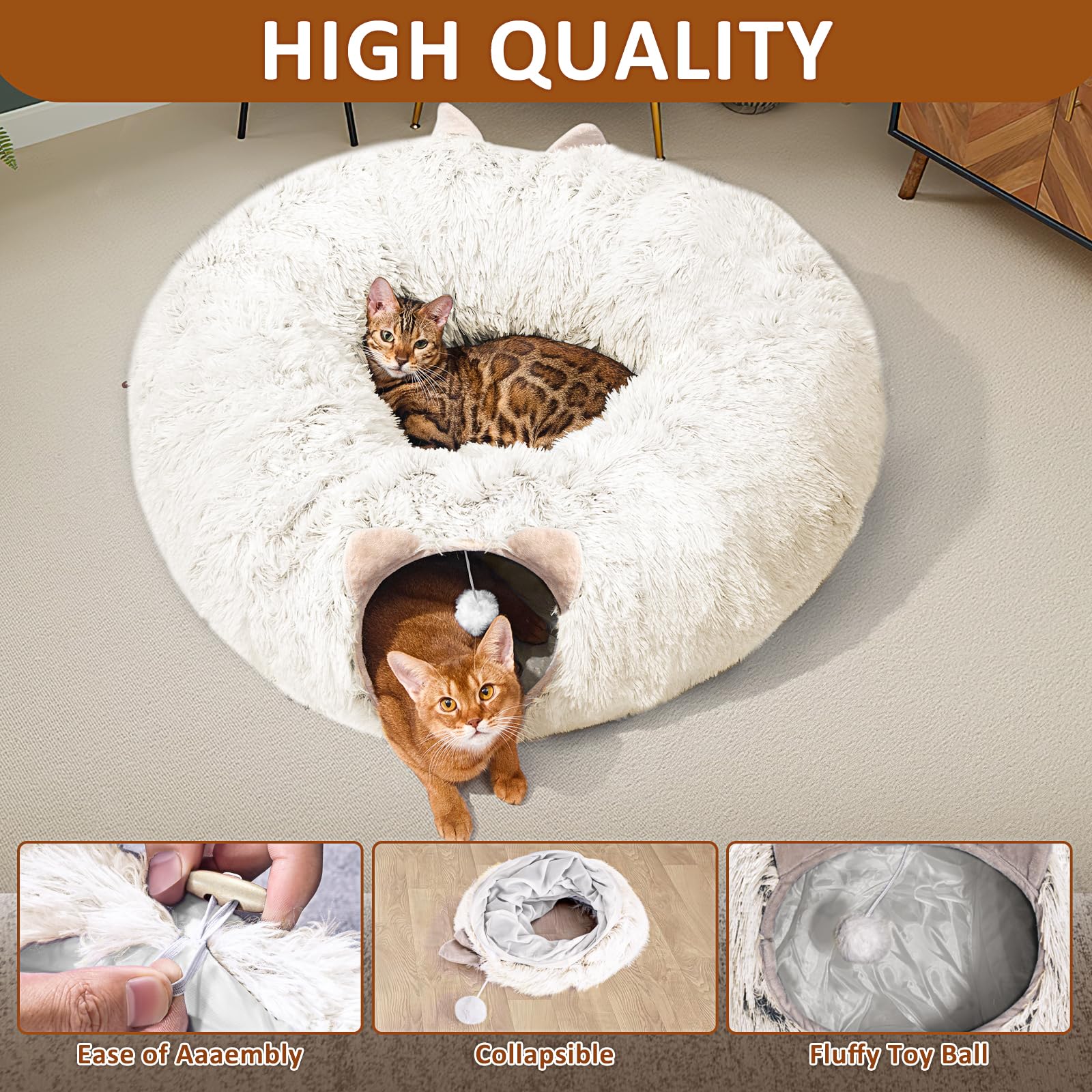 ZVBEK washable middle bed keeps the space clean between uses