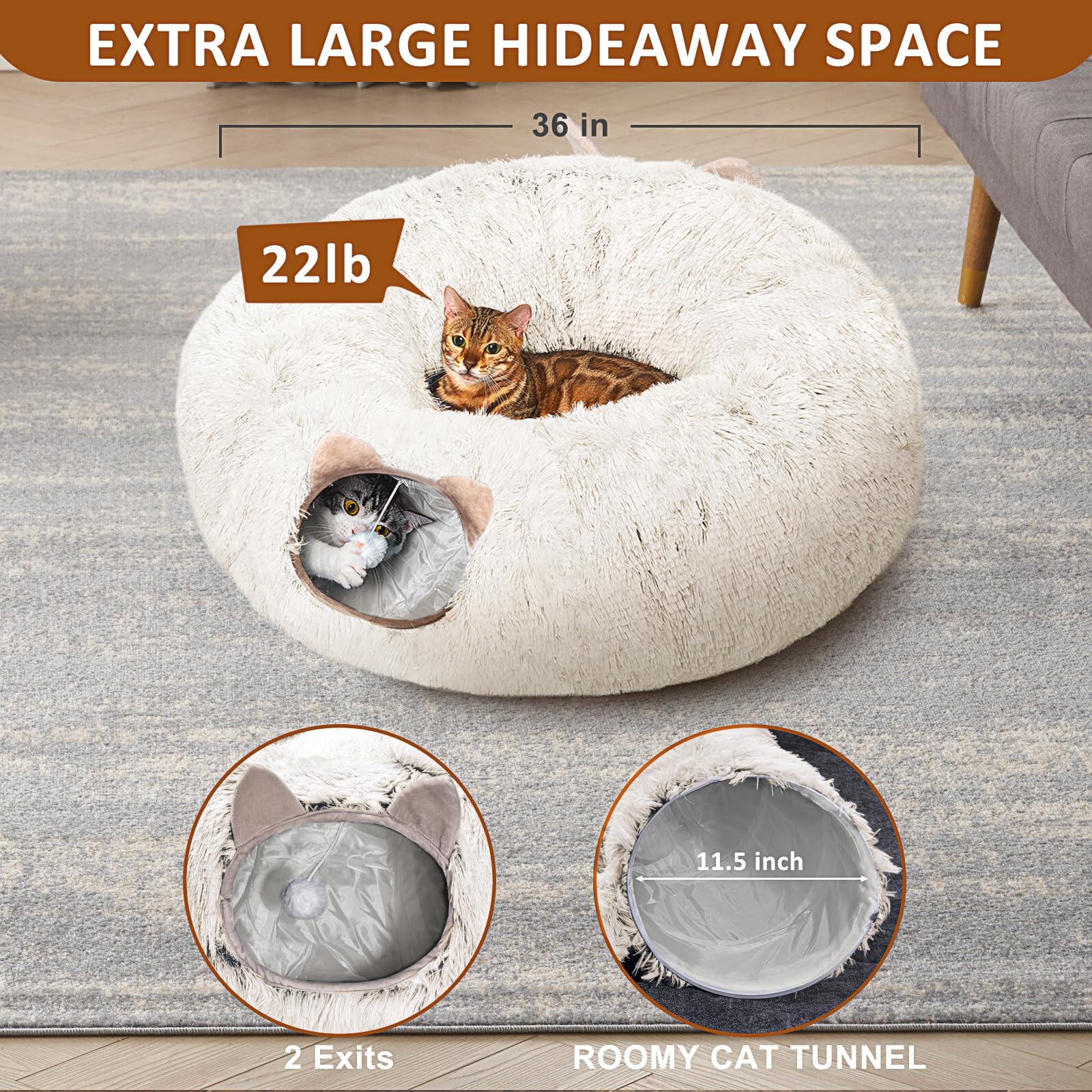 ZVBEK cat tunnel supports circles and S shapes for versatile layouts