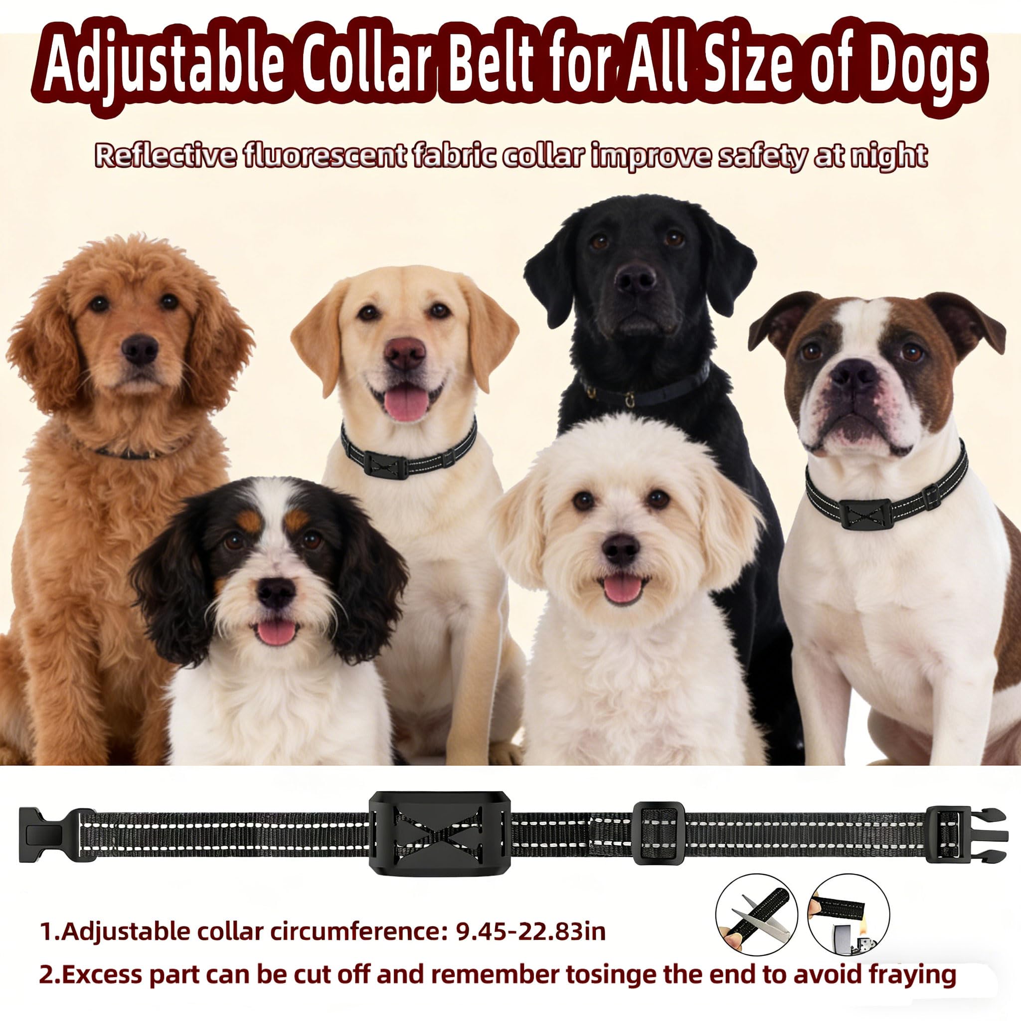zvsay reflective collar strap improves nighttime visibility