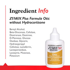 Zymox Advanced Formula Otic Plus dog ear close-up suggests gentle care