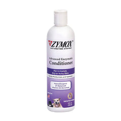 ZYMOX Advanced Leave-On Conditioner bottle shows soothing care for pets' skin and coat.