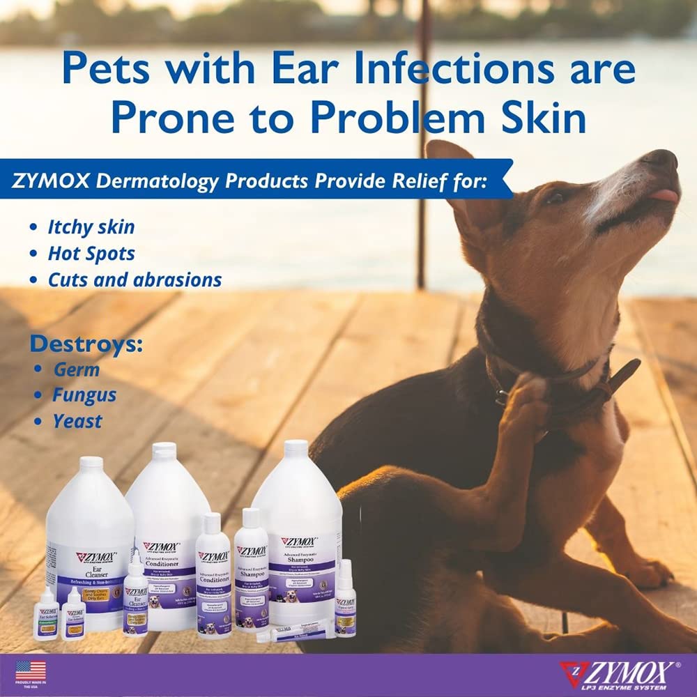 ZYMOX moisturizing protective layer leaves the coat feeling soft and conditioned.