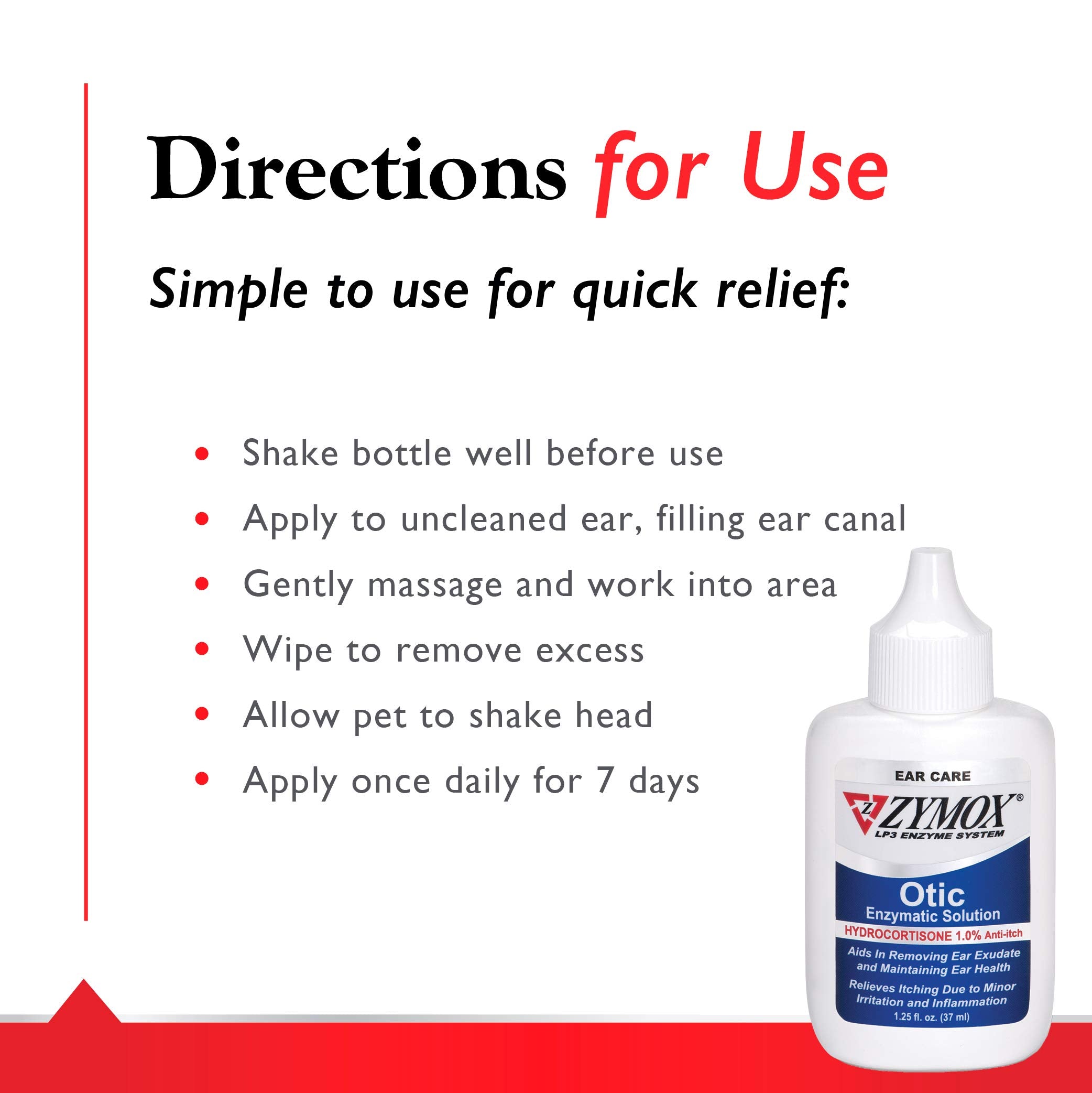 Zymox Otic dog and cat ear care setup ready for use
