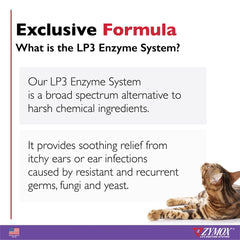 Zymox Otic product applied to a dog's ear during treatment routine.