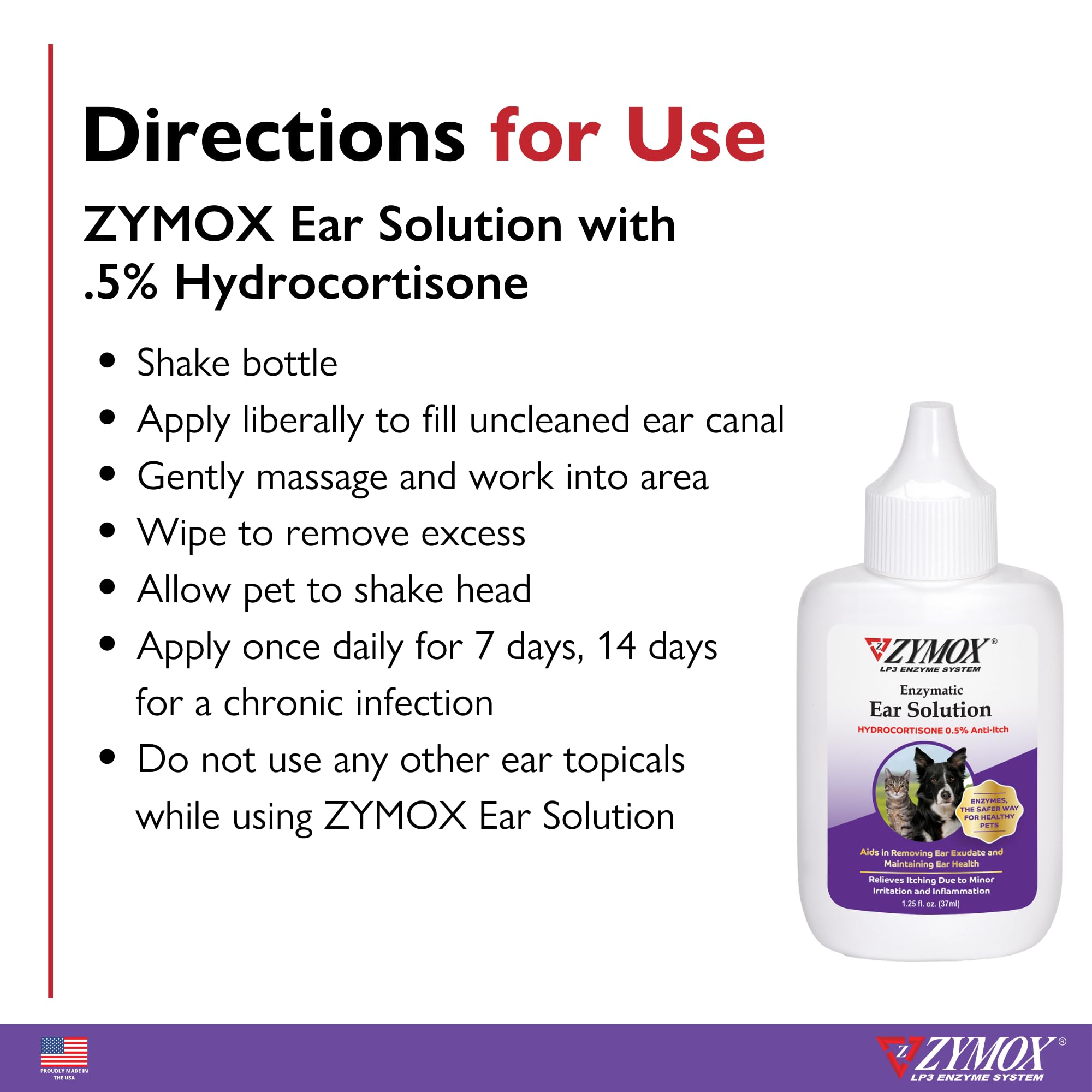 ZYMOX-packaging-label displays clear instructions and ingredients.