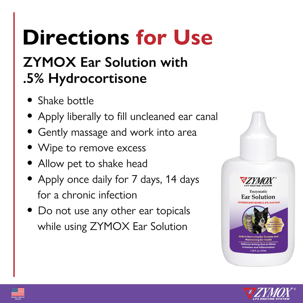 ZYMOX-packaging-label displays clear instructions and ingredients.