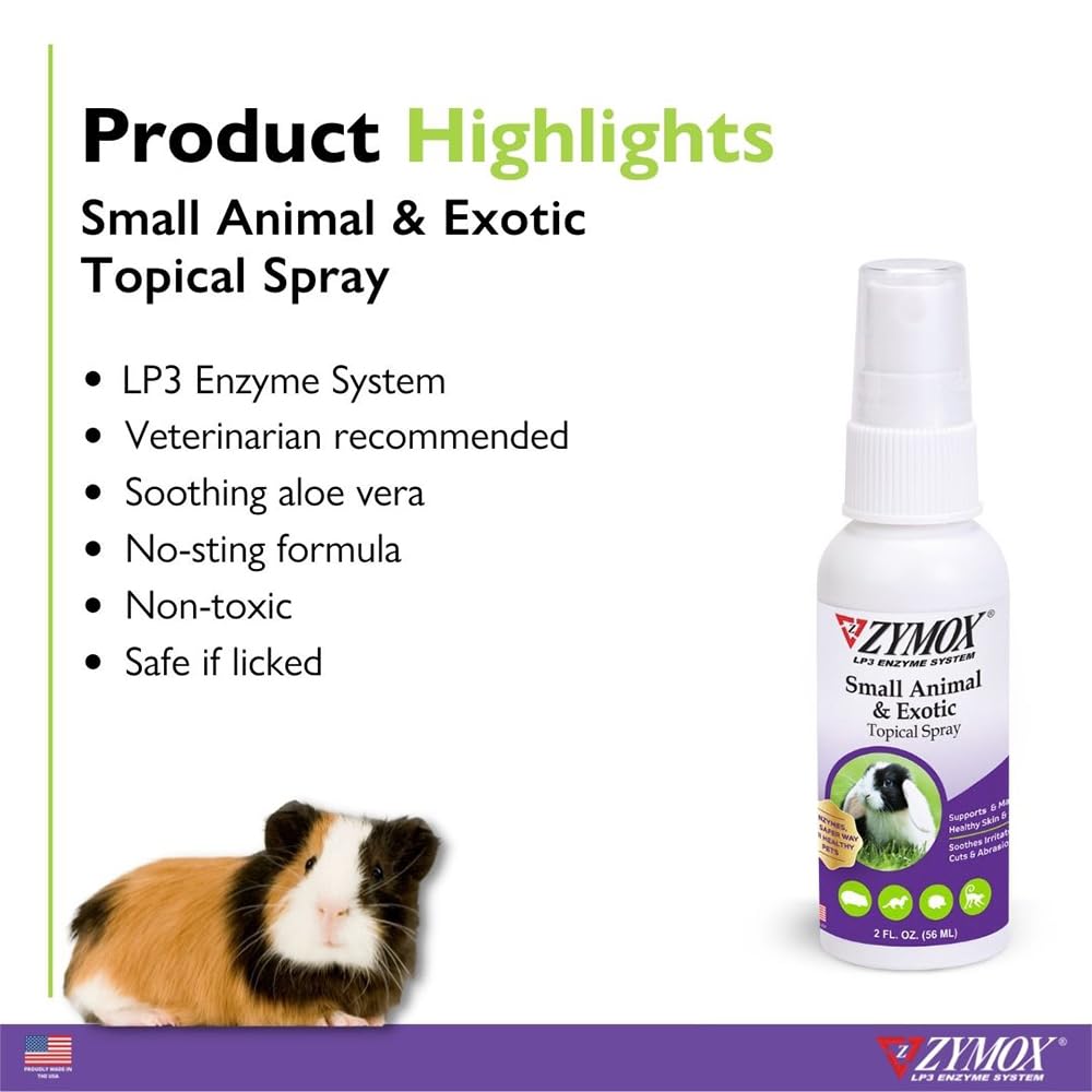 Pet skin health improvement after using Zymox topical spray
