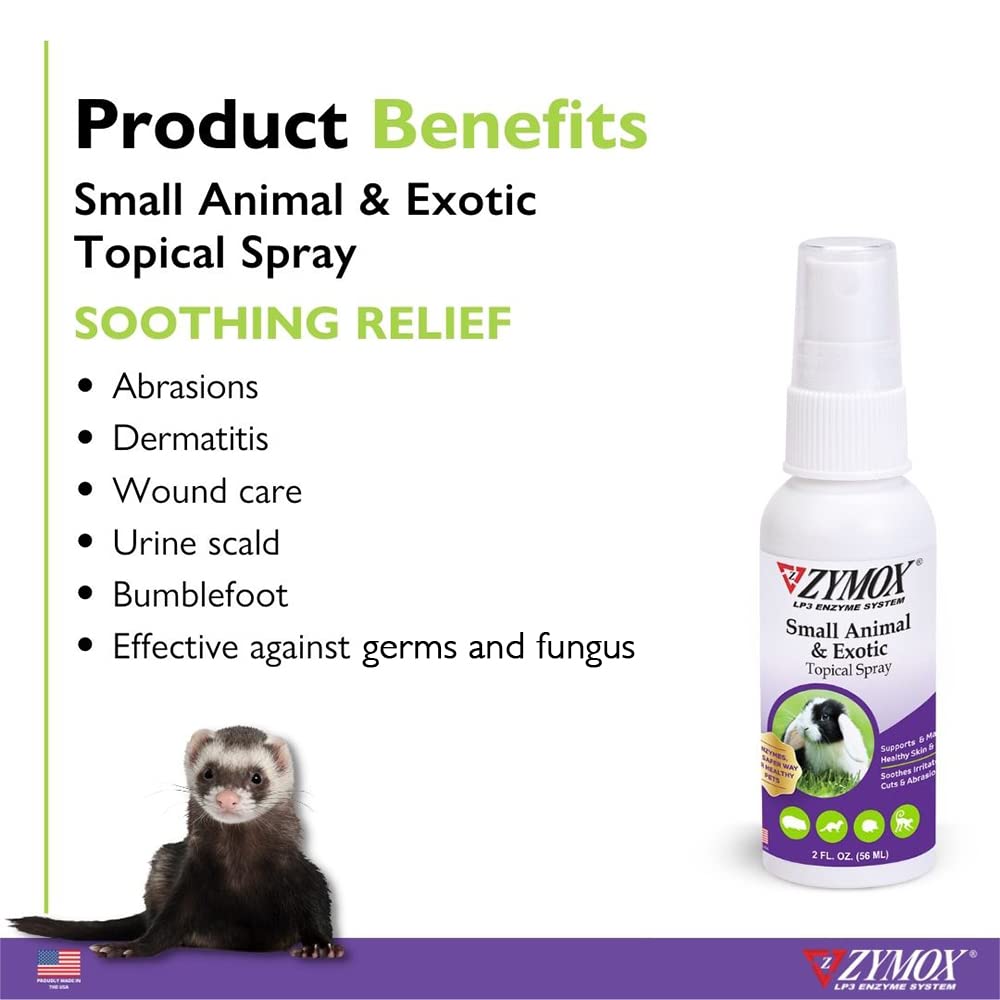 Zymox topical spray label highlights LP3 enzyme system benefits