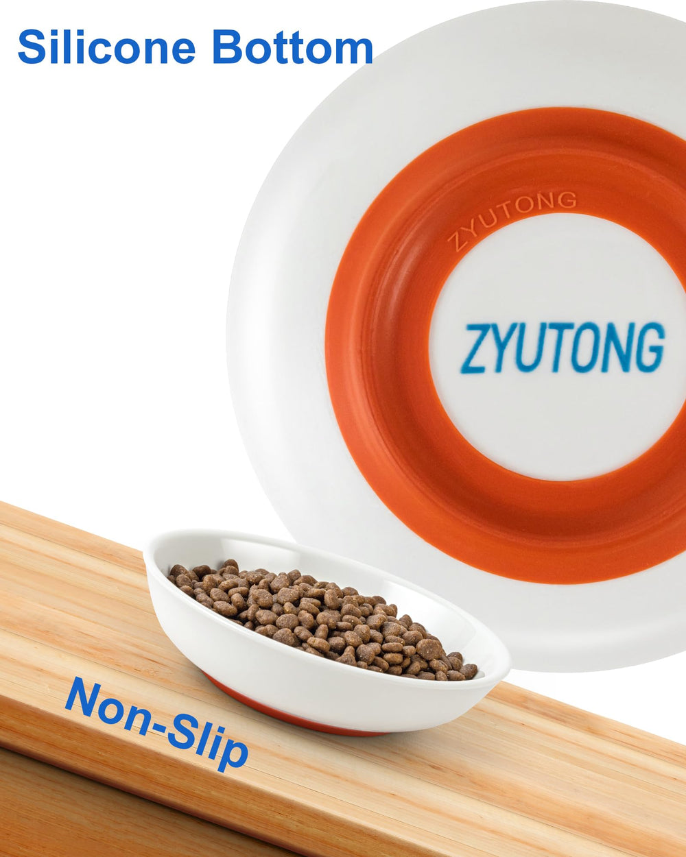 ZYUTONG non-slip silicone base keeps bowls steady during feeding
