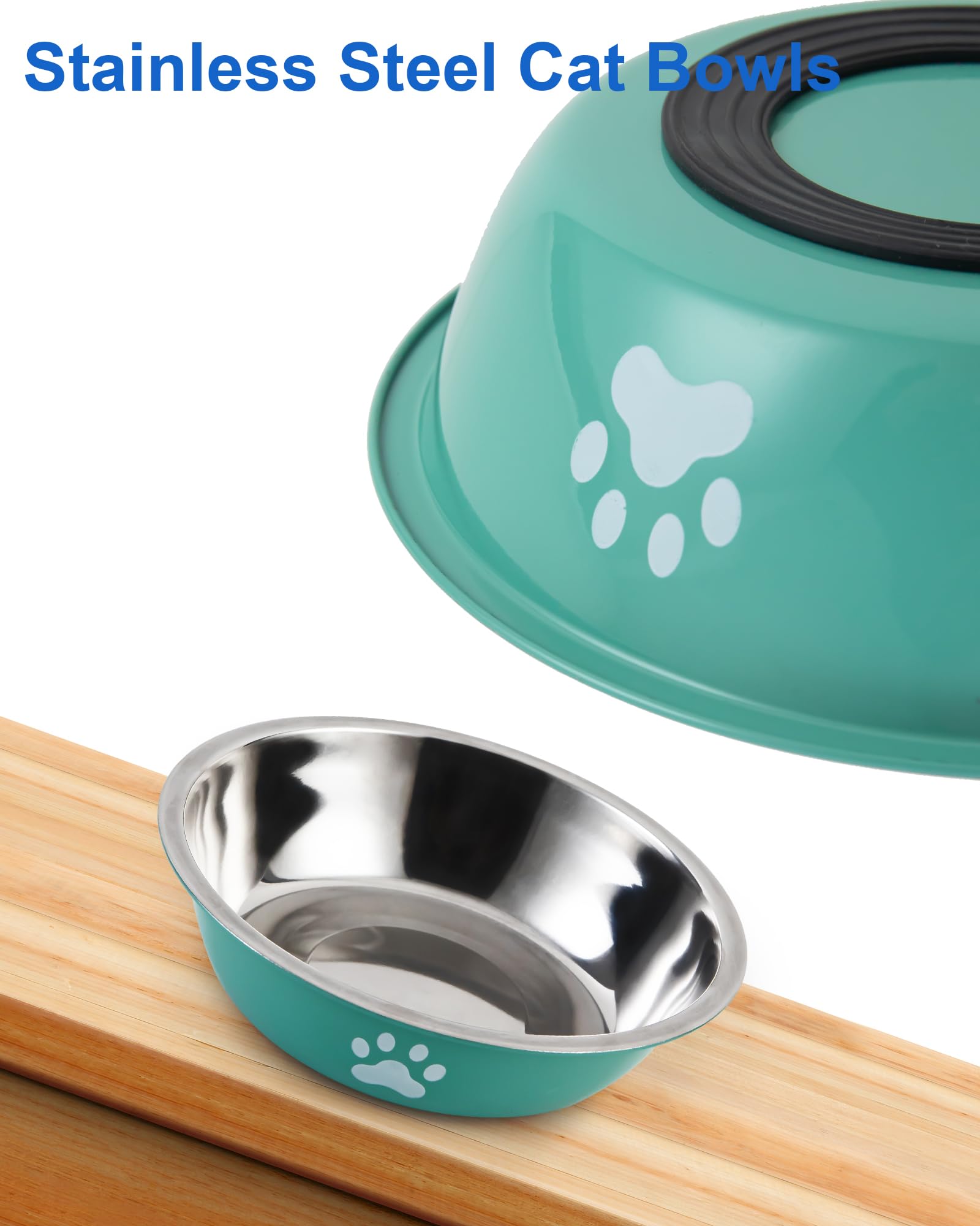 ZYUTONG cat bowl anti-slip base keeps bowls steady during meals