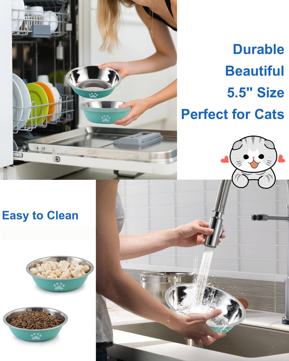 ZYUTONG stainless steel bowl is easy to clean by hand