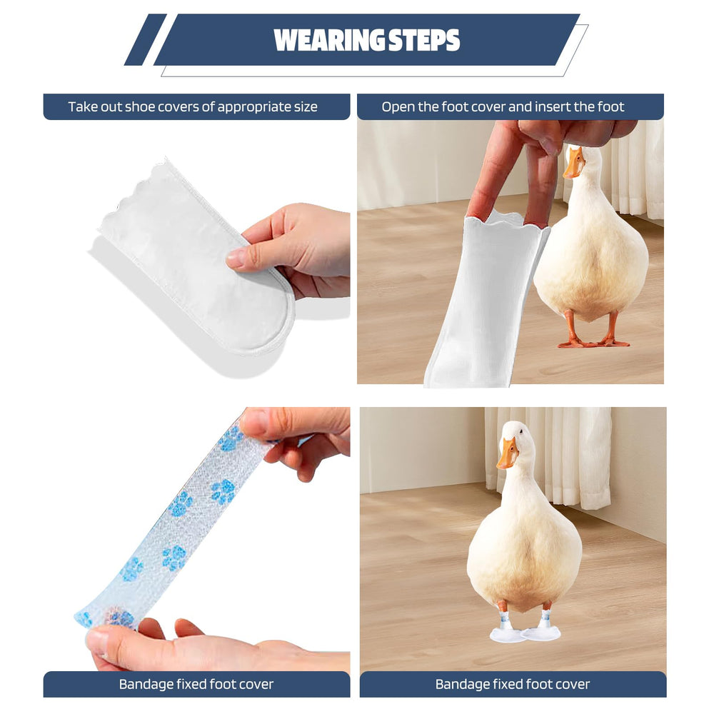 ZZBUY adjustable-fit duck foot covers fit different duck sizes securely