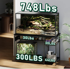 ZZJIHAI 120 gallon stand LED light strip adds ambient viewing