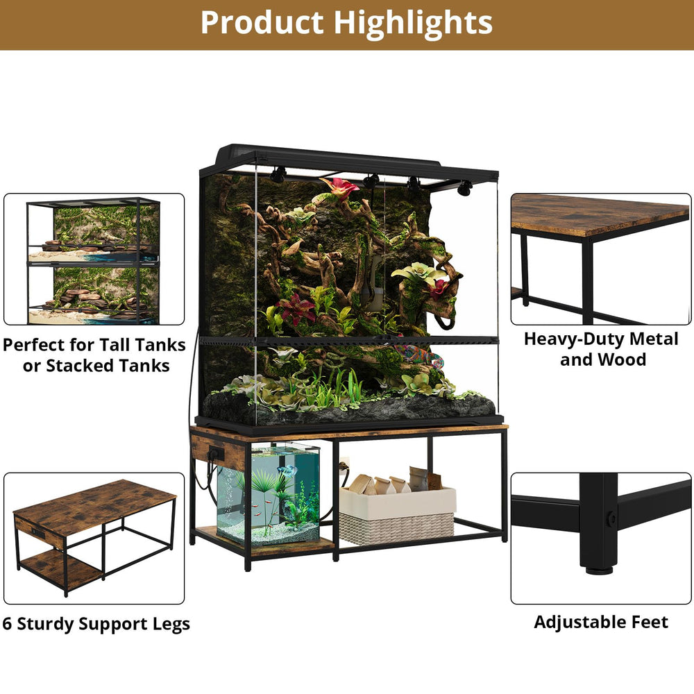 ZZJIHAI 4x2x2 stand top view shows compact footprint