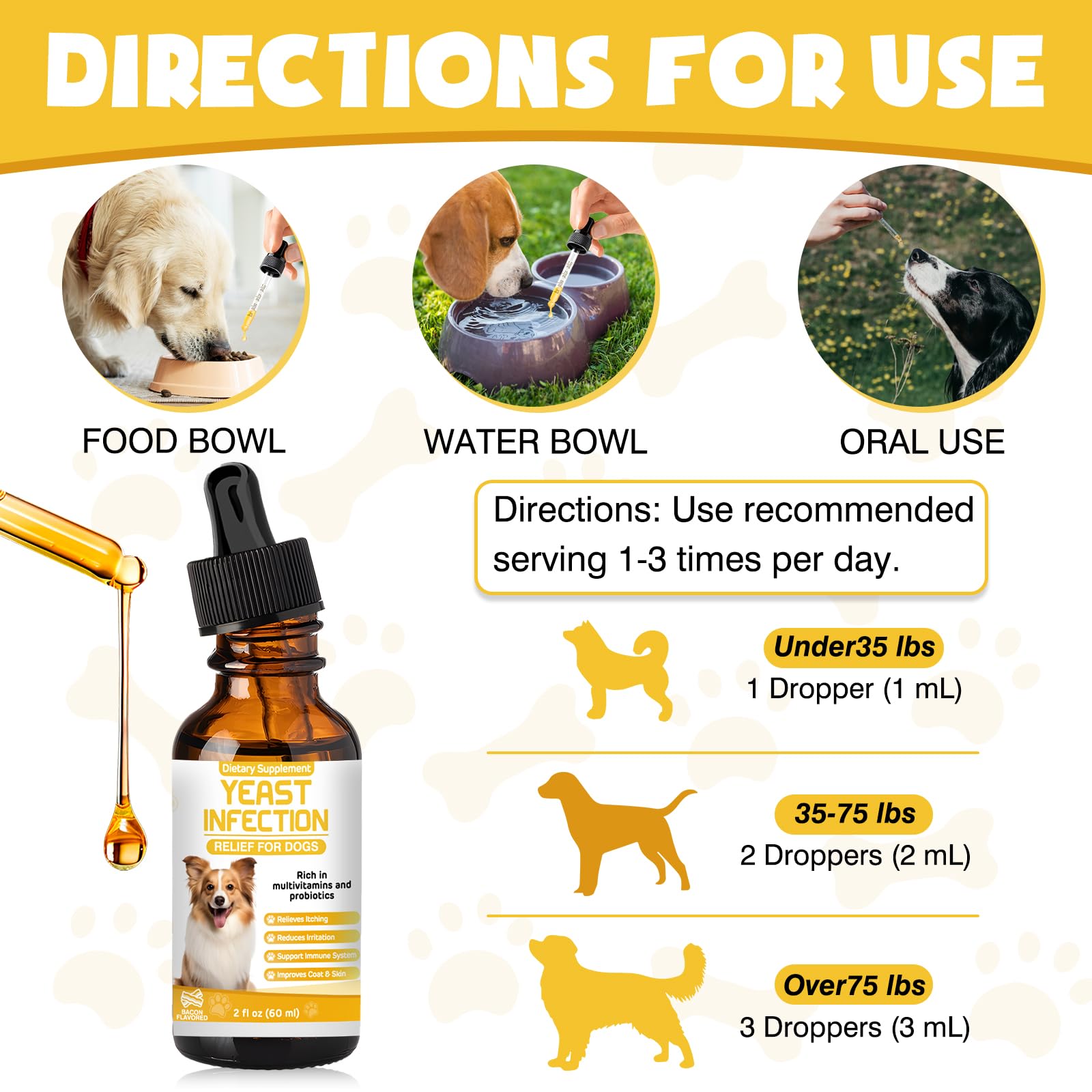 ZZTRMY all-breeds friendly dog drops for puppies to adults
